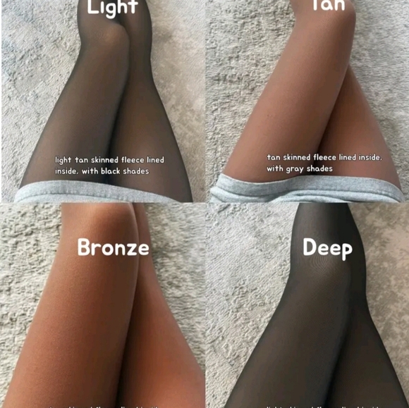 Fleece lined leggings/tights tiktok - Picture 3 of 4